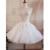 ロリータペチコートスカートレイヤードフリルVoile White Lolita Underskirt